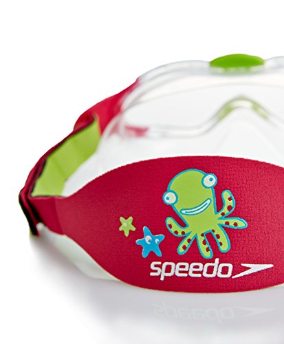 Speedo Biofuse Sea Squad Mask Infants Gafas de natación, Infant Unisex, Azul/Verde, Talla única