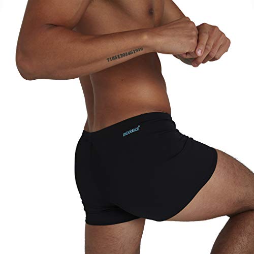 Speedo Boom Logo Placement Aqua Short - Pantalón Corto para Hombre, Hombre, Swim Briefs, 812417F888, Negro/Light Adriatic, Large