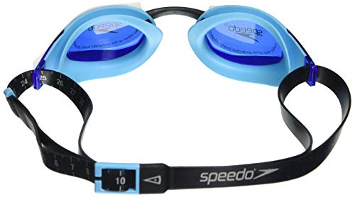 Speedo Elite GOG Au Black/Blue Gafas de natación, Adult Unisex, Negra, Talla única