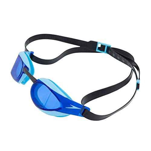 Speedo Elite GOG Au Black/Blue Gafas de natación, Adult Unisex, Negra, Talla única