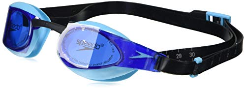 Speedo Elite GOG Au Black/Blue Gafas de natación, Adult Unisex, Negra, Talla única