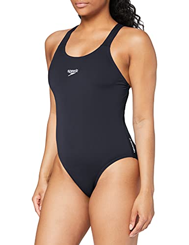 Speedo Endurance + Estampado Medalist Bañador, Adult Female, Azul, 32