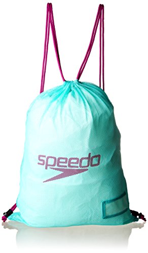 Speedo Equipment Mesh Bag Mochila, Unisex, Verde, Talla única