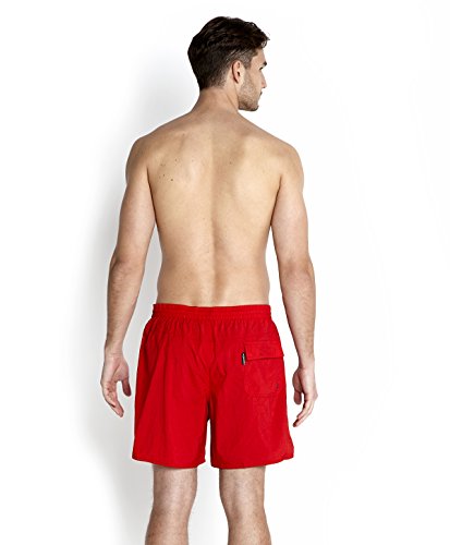 Speedo Essential 16" Shorts de Baño, Hombre, Rojo, M