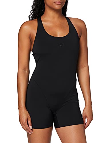 Speedo Essential Endurance + Legsuit Bañadores de Mujer para Natación, Negro, 42