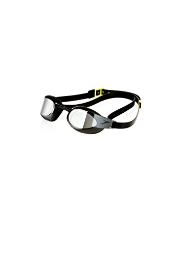 Speedo Fastskin Elite Mirror Gafas de Natación, Unisex Adulto, Negra/Gris, Talla Única