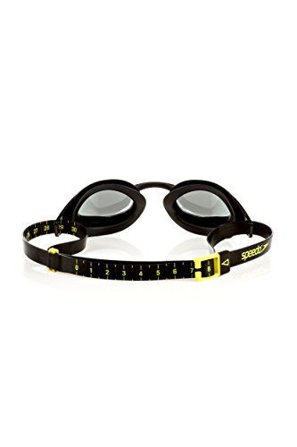 Speedo Fastskin Elite Mirror Gafas de Natación, Unisex Adulto, Negra/Gris, Talla Única
