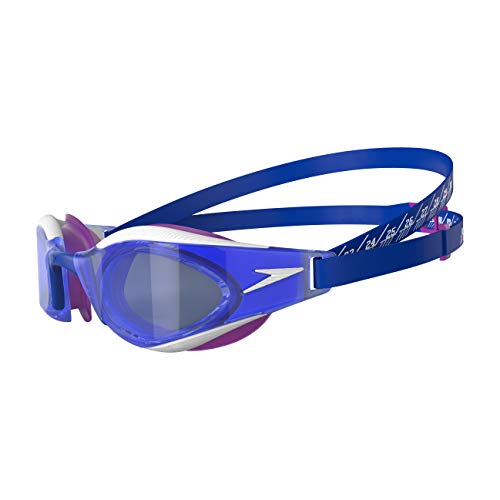 Speedo Fastskin Hyper Elite Gafas de natación, Unisex-Adult, Blue Flame/Diva/Blanco, Einheitsgröße