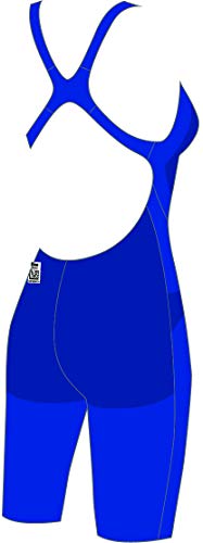 Speedo Fastskin LZR Racer Element Openback Kneeskin Bañador, Mujer, Beautiful Blue/White, 28