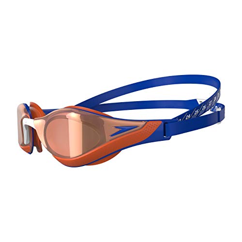 Speedo Fastskin Pure Gafas de natación, Unisex-Adult, Blue Flame/Dragon Fire/Rose Gold, Einheitsgröße