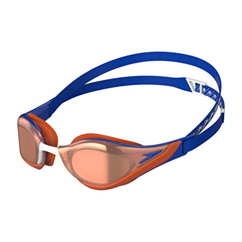 Speedo Fastskin Pure Gafas de natación, Unisex-Adult, Blue Flame/Dragon Fire/Rose Gold, Einheitsgröße