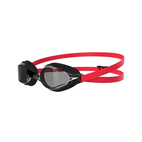 Speedo Fastskin Speedsocket 3 Gafas de natación, Adult Unisex, Lava Rojo/Blanco/Smoke, Talla única