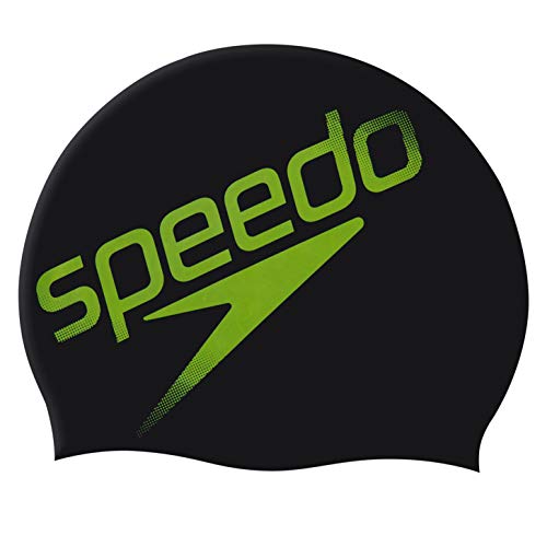 Speedo Flipturns Reverse Silicone Cap Swimming Caps, Adult Unisex, Negra, Talla única