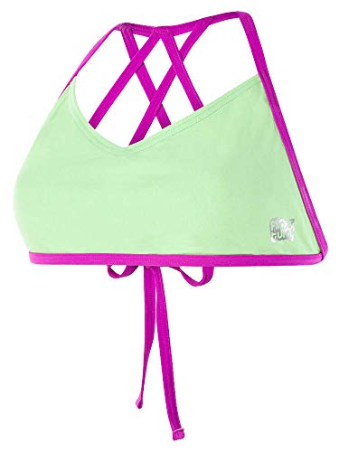 Speedo Freestyler Top AF Parte Superior Bikini, Mujer, Bright Zest/Neon Orchid, 30