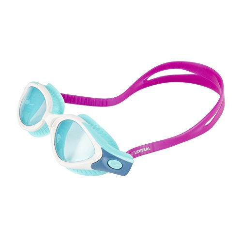 Speedo Futura Biofuse Flexiseal Gafas de Natación, Mujer, Diva / Blanco / Menta, Única