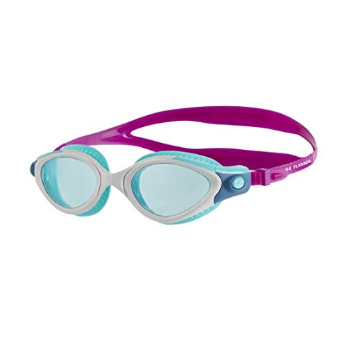 Speedo Futura Biofuse Flexiseal Gafas de Natación, Mujer, Diva / Blanco / Menta, Única