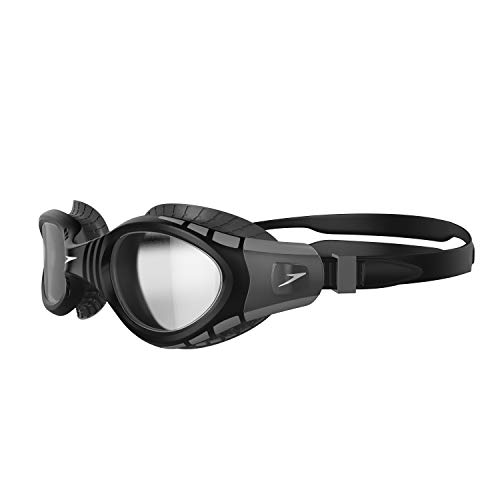 Speedo Futura Biofuse Flexiseal Gafas de Natación, para mujeres, Negro/Gris, Talla Única