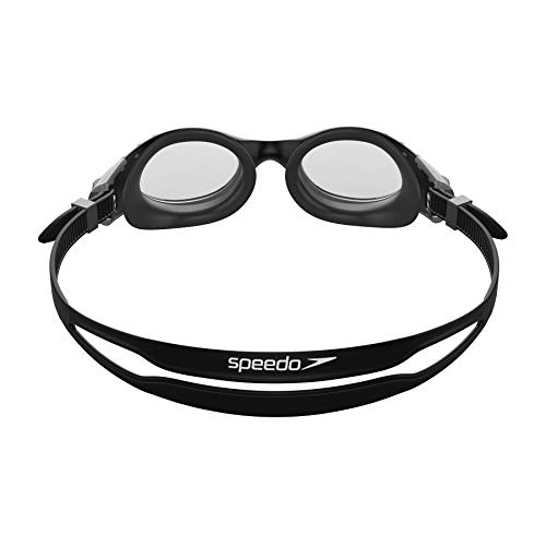 Speedo Futura Biofuse Flexiseal Gafas de Natación, para mujeres, Negro/Gris, Talla Única