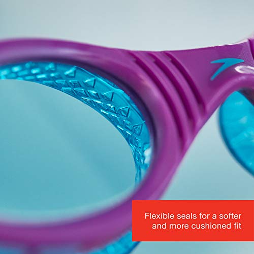 Speedo Futura Biofuse Flexiseal Gafas Natación Infantil para Piscina, Color Azul/Violeta, Talla unica