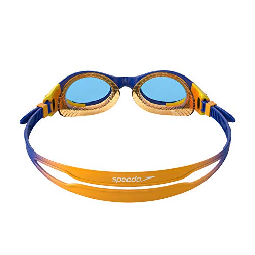 Speedo Futura Biofuse Flexiseal Gafas Natación Infantil para Piscina, Color Naranja/Azul, Talla unica