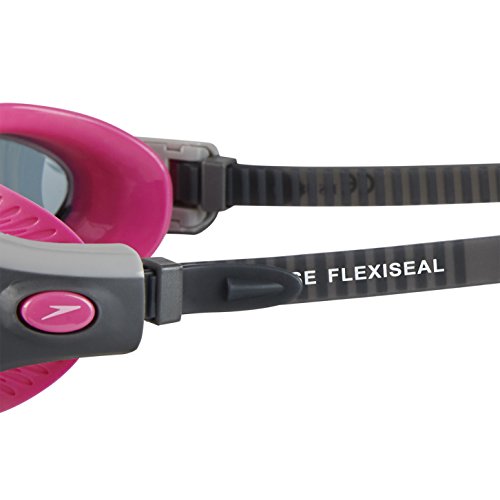 Speedo Futura Biofuse Flexiseal para Mujer Gafas de Natación, Rosa/Gris, Talla Única