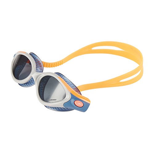 Speedo Futura Biofuse Flexiseal Triathlon Gafas de Natación, Mujer, Naranja Fluorescente / Estelar / Humo, Única