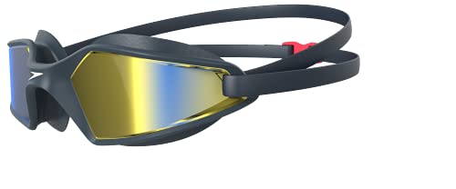 Speedo Gafas Hydropulse Mirror adulto unisex, Azul marino/Gris óxido/Azul