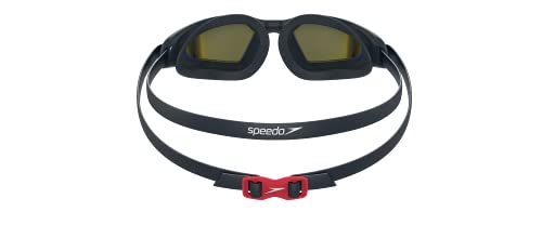 Speedo Gafas Hydropulse Mirror adulto unisex, Azul marino/Gris óxido/Azul