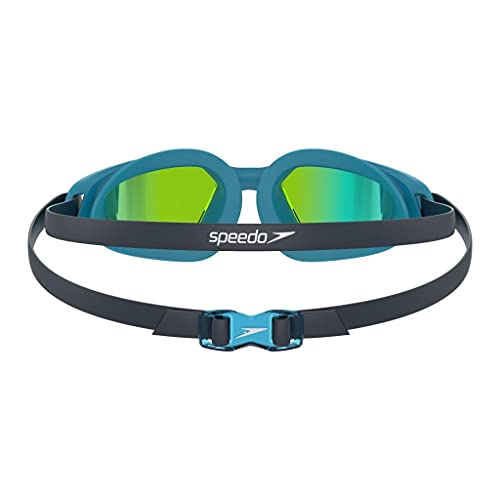 Speedo Gafas Hydropulse Mirror natación, Junior Unisex, Azul Marino, Talla única