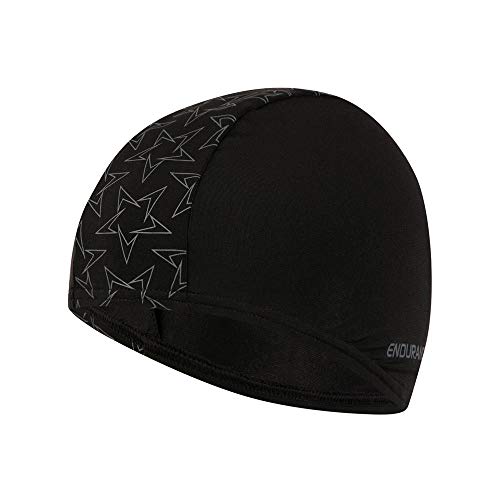 Speedo Gorro BoomStar Endurance Natación, Adulto Unisexo, Color Negro con Estrellas Plateadas, Talla Única