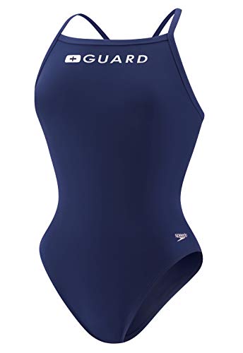 Speedo Guard Flyback - Bañador para Mujer Endurance Lite, Mujer, Traje de baño de una Pieza, WENDGUARDFLYBACK1PC, US Navy, 30