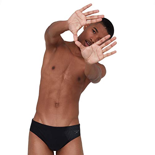 Speedo Inserto Técnico De 7 Cm Bañador Tipo Slip, Hombre, Negro/Ardesia, 6-9M