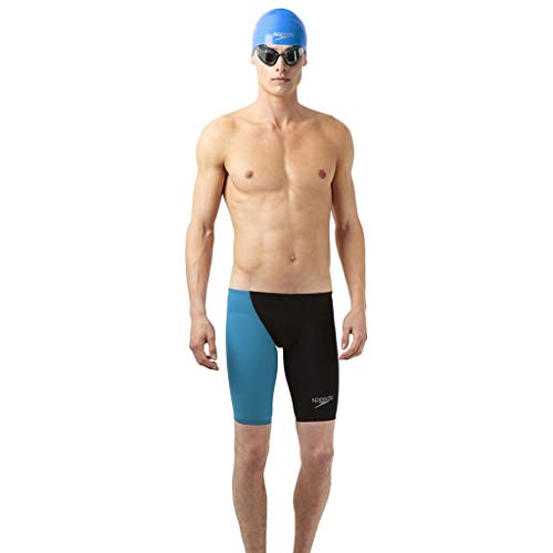 Speedo LZR Elite 2 Jam Am Black/Pink Costume Racing Men, Hombre, Navy/Japan Blue, 26