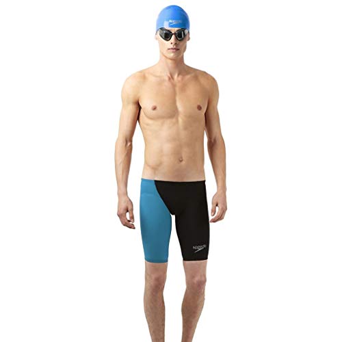 Speedo LZR Elite 2 Jam Am Black/Pink Costume Racing Men, Hombre, Navy/Japan Blue, 26