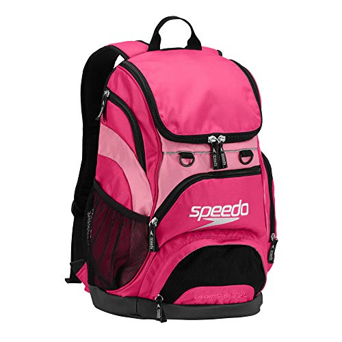 Speedo Mochila grande unisex para adultos, 35 litros, Unisex, USX35LTEAMSTERBP, Fucsia Purple/Azalea Pink, Talla única