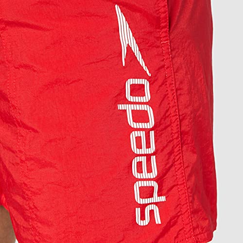 Speedo Scope - Bañador de natación para hombre color rojo/blanco, talla XS