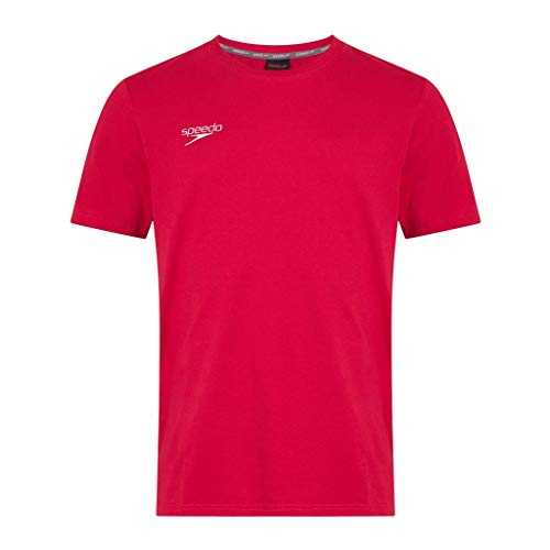 Speedo Small Logo Camisetas, Unisex Adulto, Flag Red, XS