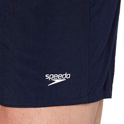 Speedo Solid Leisure - Bañador de natación para hombre, color azul marino, talla L