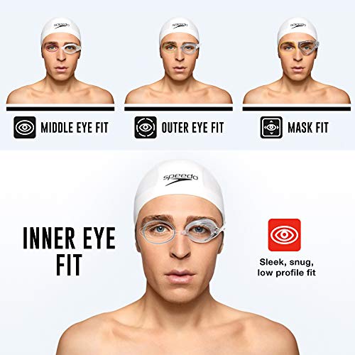 Speedo Speed Socket 2.0 Mirrored Swim Goggles, Vapor, One Size