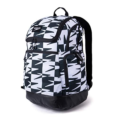 Speedo Teamster 2.0 Mochila, Unisex-Adult, Blanco/Negro, Einheitsgröße