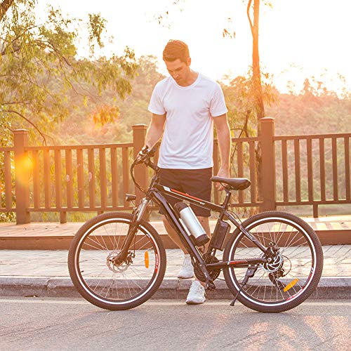 Speedrid Bicicleta Eléctrica Ebike Mountain Bike, Bicicleta Eléctrica de 26" con batería de Litio de 36V 8Ah y Shimano de 21 velocidades