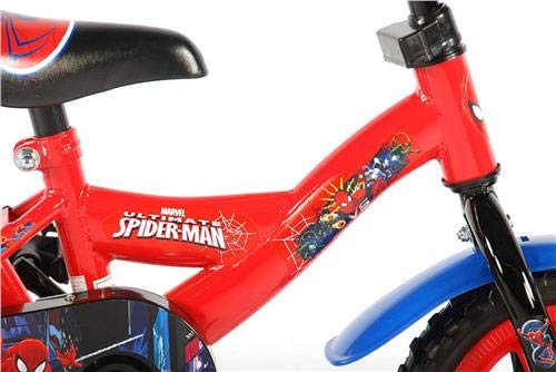 Spider-Man Spiderman volare41054 – volare niños Bicicleta con Barra de Empuje