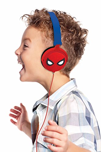 Spiderman Auriculares Estéreo con Diadema Ajustable, color distintos, 20.4 x 16.8 x 7.3 cm (Giros HP010SP)