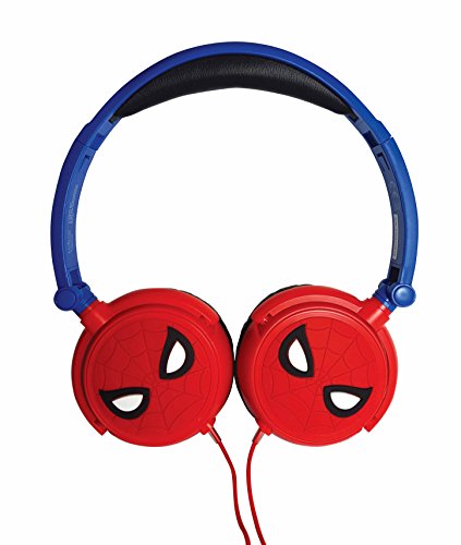 Spiderman Auriculares Estéreo con Diadema Ajustable, color distintos, 20.4 x 16.8 x 7.3 cm (Giros HP010SP)