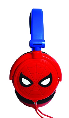Spiderman Auriculares Estéreo con Diadema Ajustable, color distintos, 20.4 x 16.8 x 7.3 cm (Giros HP010SP)