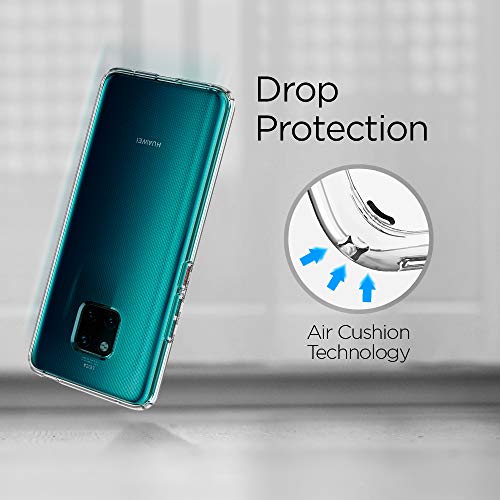 Spigen, Funda Compatible con Huawei Mate 20 Pro [Liquid Crystal] Protección Delgada de Gel Silicona y claridad Premium de TPU [Compatible con Carga Inalámbrica] - [Transparente]