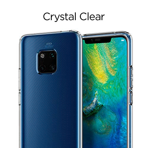 Spigen, Funda Compatible con Huawei Mate 20 Pro [Liquid Crystal] Protección Delgada de Gel Silicona y claridad Premium de TPU [Compatible con Carga Inalámbrica] - [Transparente]