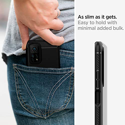 Spigen Funda Rugged Armor para Xiaomi Mi 10T 5G y para Xiaomi Mi 10T Pro 5G - Negro Mate