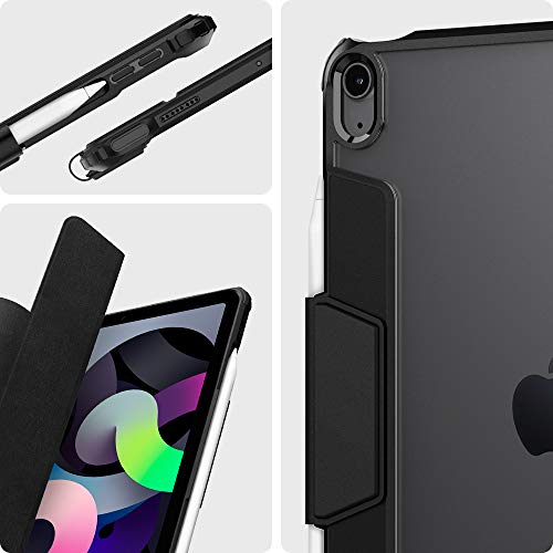 Spigen Ultra Hybrid Pro diseñado para iPad Air 4th Generation 10.9 Pulgadas Funda con portalápices / Soporte Triple (2020) - Negro