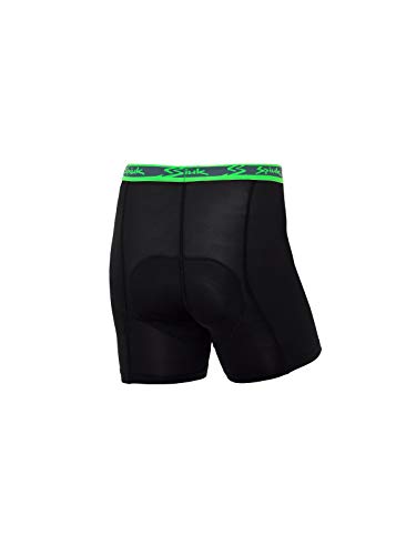 Spiuk Anatomic Briefs Calzoncillos, Hombre, Negro/Verde, L